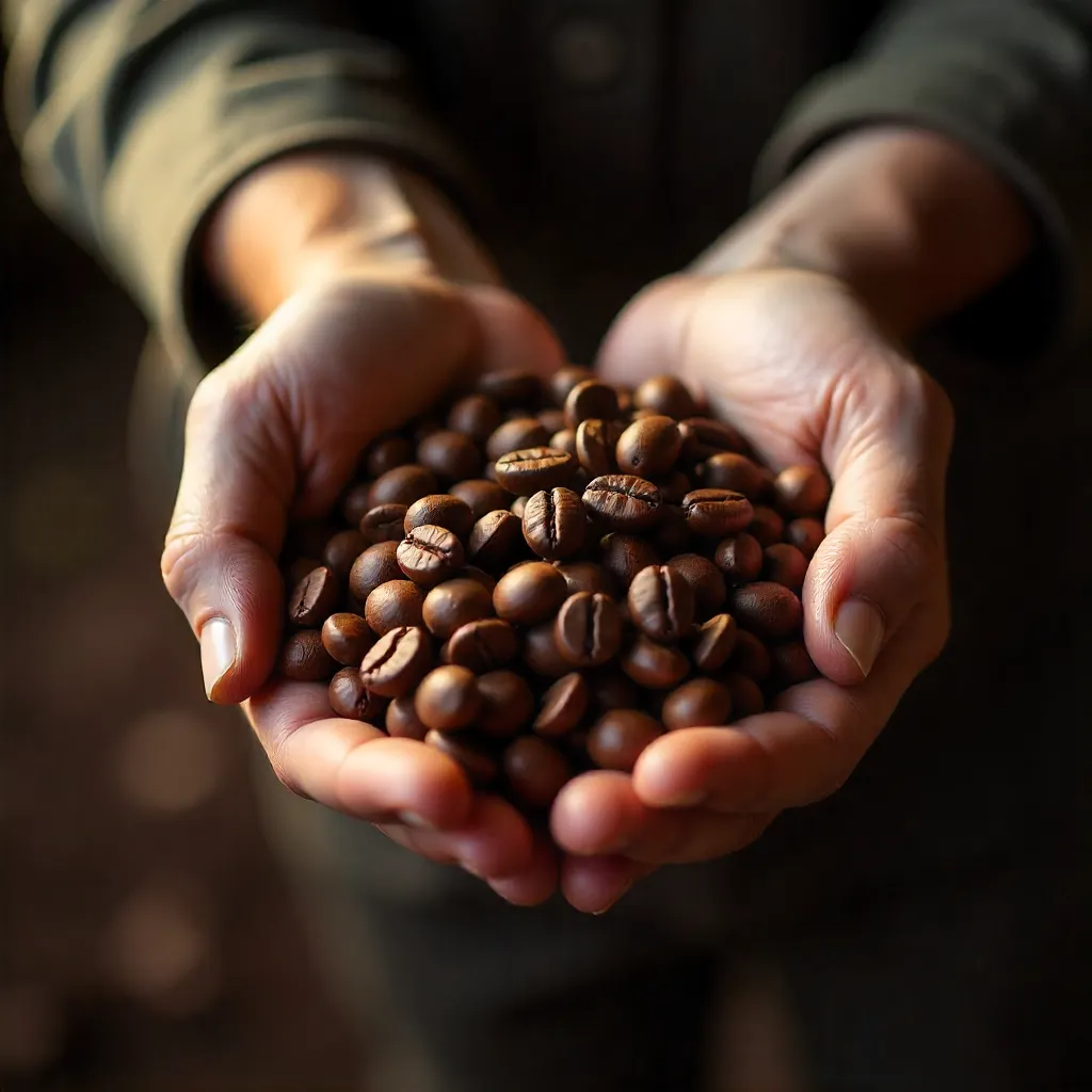 Coffee farming cooperative in mountainous region
